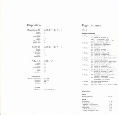 Registervorführungen Und Werke Alter Meister - secondary