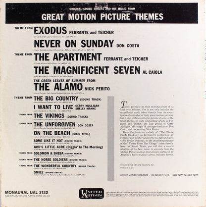Various - Original Sound Tracks And Hit Music From Great Motion Picture Themes