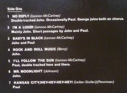 Beatles For Sale - secondary