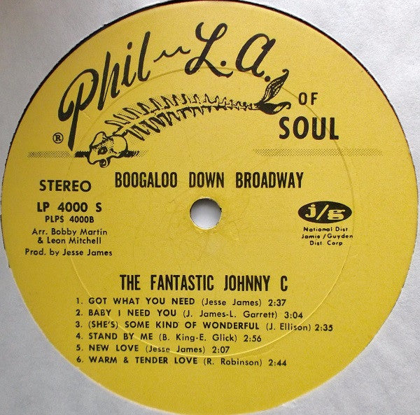 The Fantastic Johnny C - Boogaloo Down Broadway