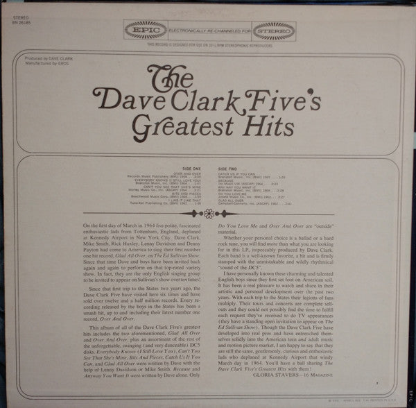 The Dave Clark Five's Greatest Hits - secondary