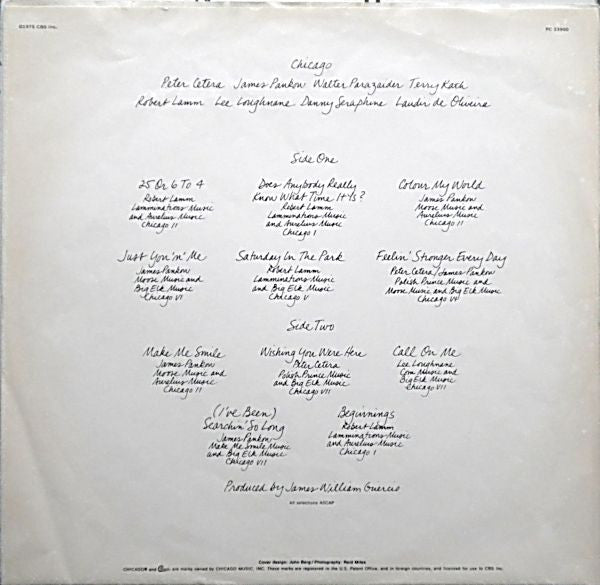 Chicago IX Chicago's Greatest Hits - secondary