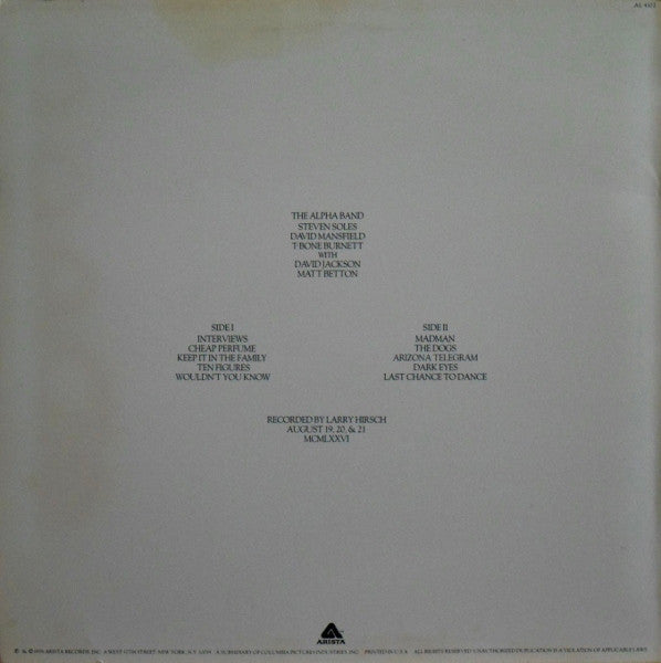 The Alpha Band - secondary