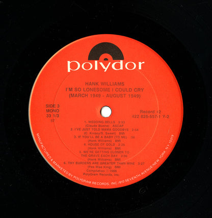I'm So Lonesome I Could Cry: March 1949 - August 1949 - secondary