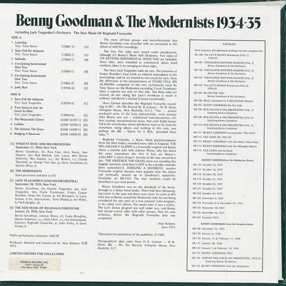 Benny Goodman - Benny Goodman With The Modernists 1934-35