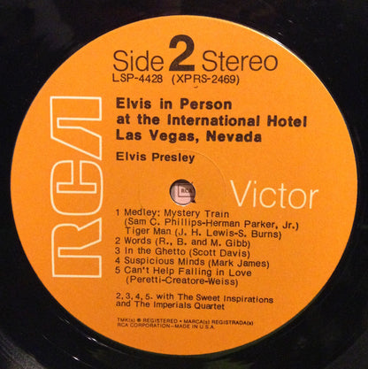 Elvis In Person At The International Hotel Las Vegas, Nevada - secondary