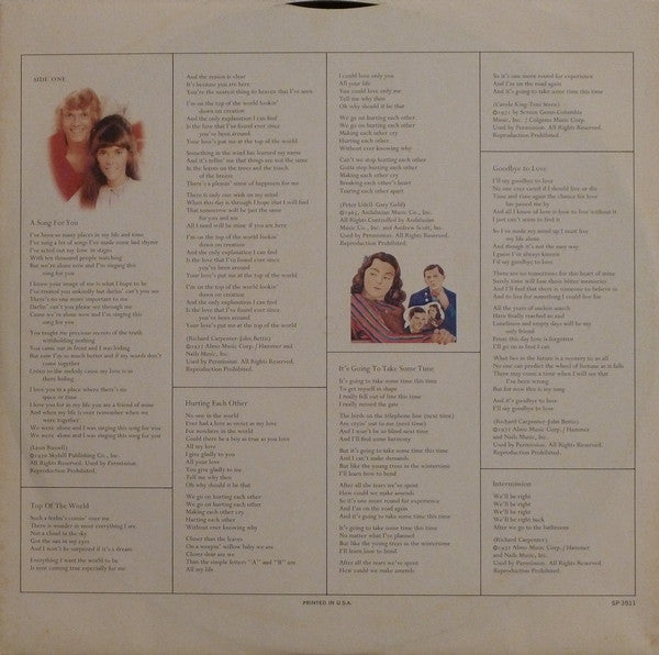 Carpenters - A Song For You
