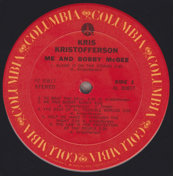 Kris Kristofferson - Me And Bobby McGee