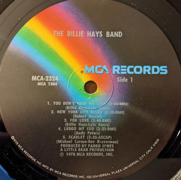 The Billie Hays Band - The Billie Hays Band