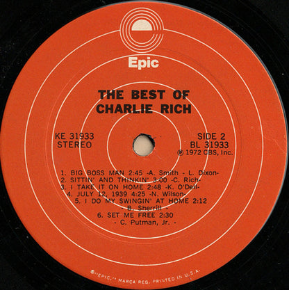 The Best Of Charlie Rich - secondary