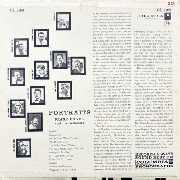 Frank De Vol And His Orchestra - Portraits