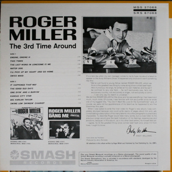 Roger Miller - The 3rd Time Around
