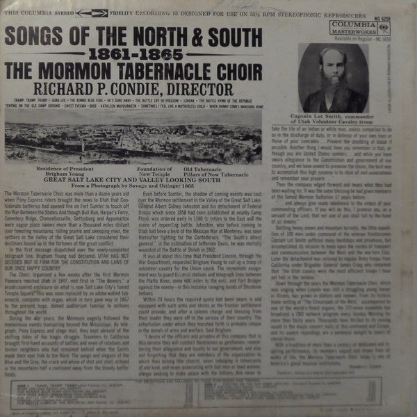 Mormon Tabernacle Choir, Richard P. Condie - Songs Of The North And South, 1861-1865