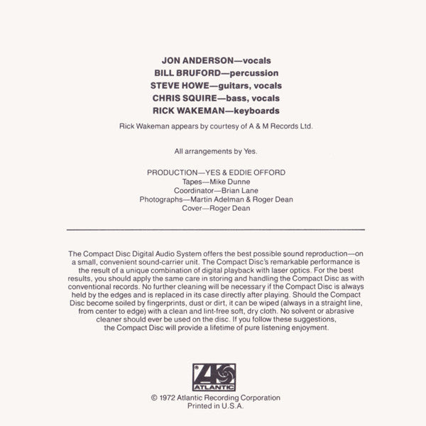 Yes - Close To The Edge