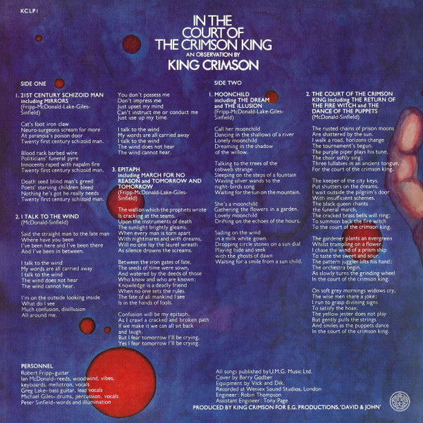 In The Court Of The Crimson King - secondary