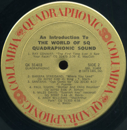 An Introduction To The World Of SQ Quadraphonic Sound - secondary