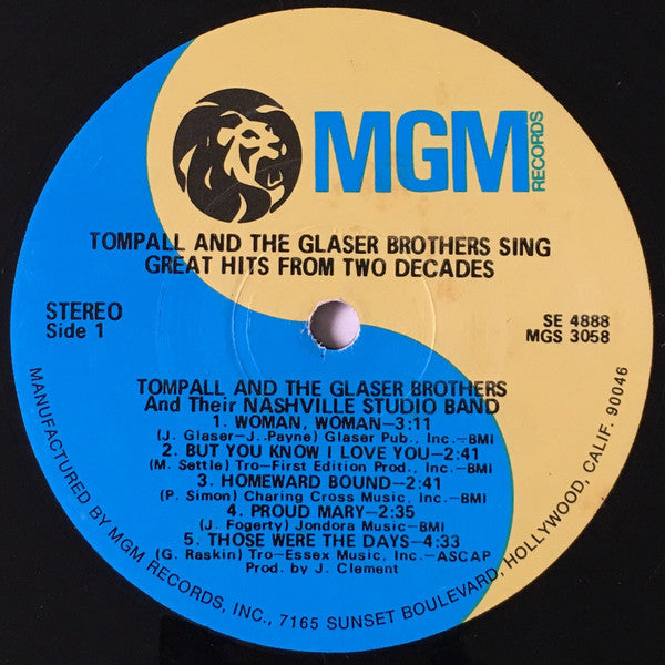 Tompall Glaser & The Glaser Brothers - Sing Great Hits From Two Decades
