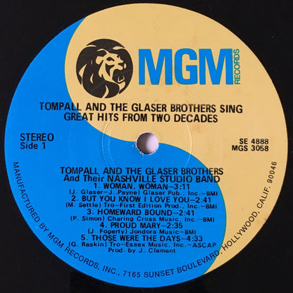 Tompall Glaser & The Glaser Brothers - Sing Great Hits From Two Decades