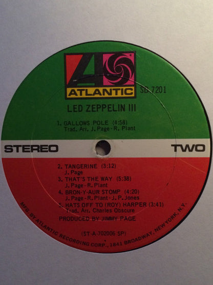 Led Zeppelin III - secondary