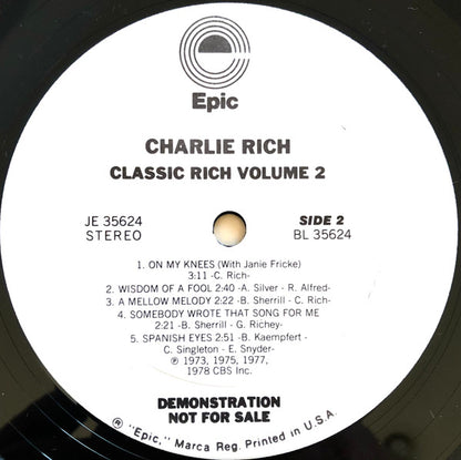 Charlie Rich - Classic Rich Vol. 2