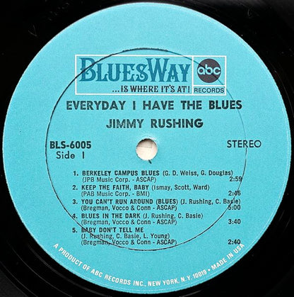 Jimmy Rushing, Oliver Nelson And His Orchestra - Every Day I Have The Blues