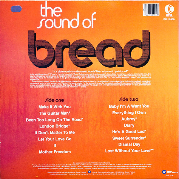 Bread - The Sound Of Bread- Their 16 Finest Songs