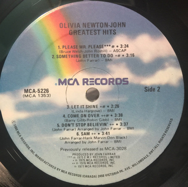 Olivia Newton-John's Greatest Hits - secondary