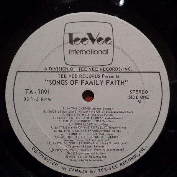 Various - Songs of Family Faith