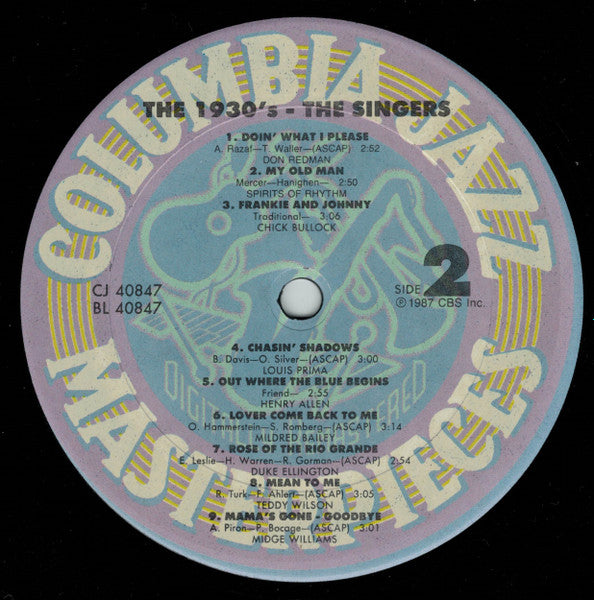The 1930's -The Singers - secondary