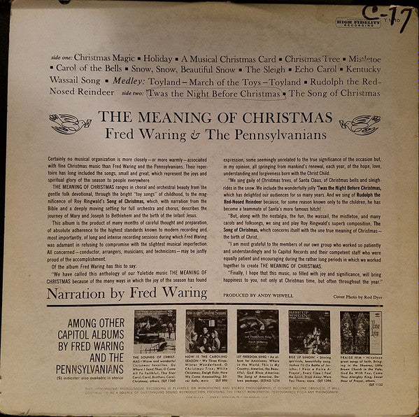 Fred Waring & The Pennsylvanians - The Meaning Of Christmas