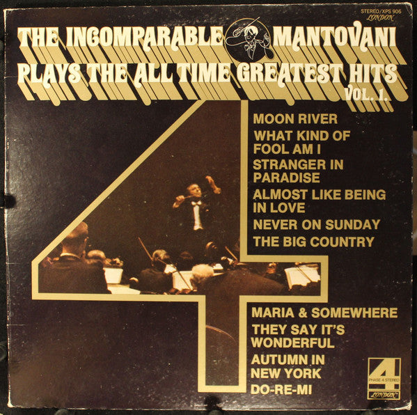 The Incomparable Mantovani Plays The All Time Greatest Hits, Vol. 1 - secondary