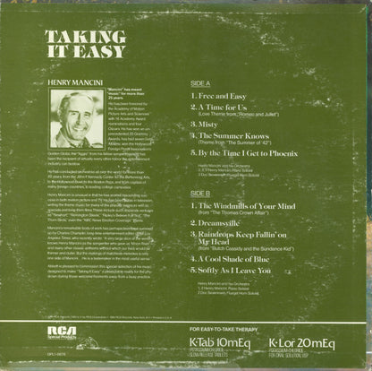 Henry Mancini And His Orchestra - Taking It Easy