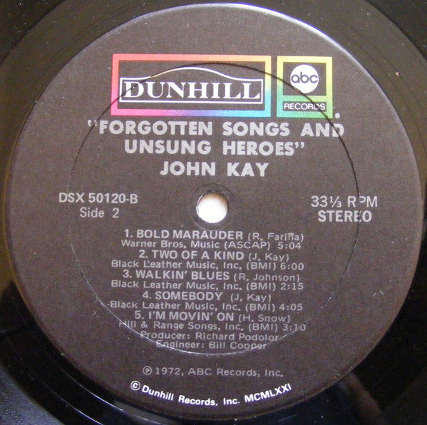 Forgotten Songs & Unsung Heroes - secondary