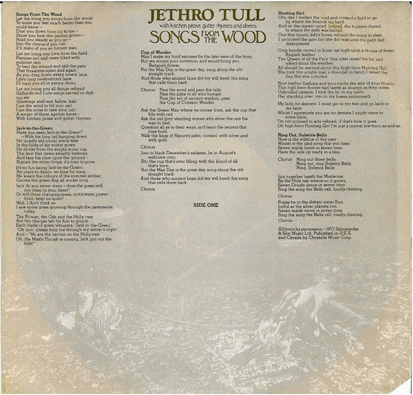 Songs From The Wood - secondary