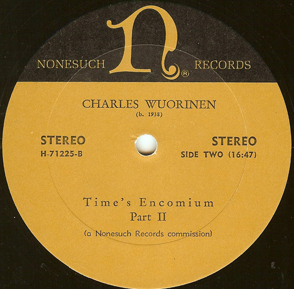 Time's Encomium (For Synthesized & Processed Synthesized Sound) - secondary