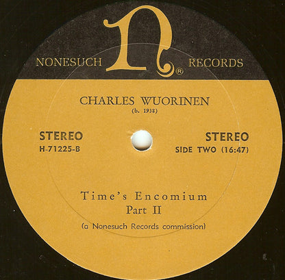 Time's Encomium (For Synthesized & Processed Synthesized Sound) - secondary