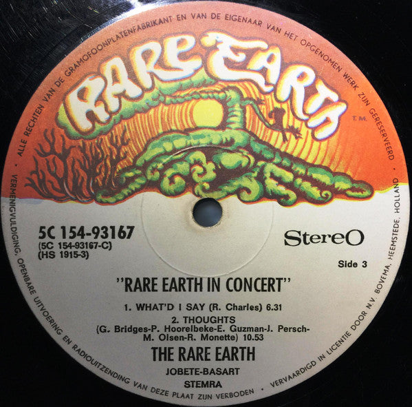 Rare Earth In Concert - secondary