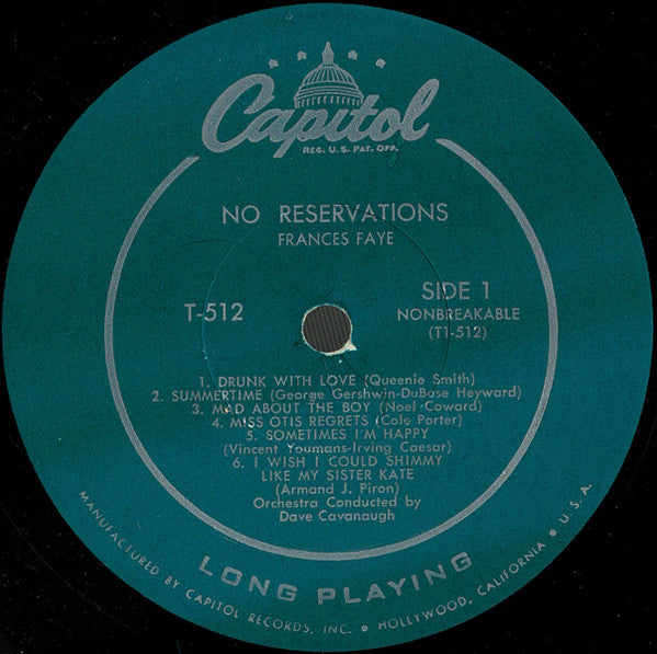 Frances Faye - No Reservations