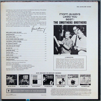 Smothers Brothers - Mom Always Liked You Best!