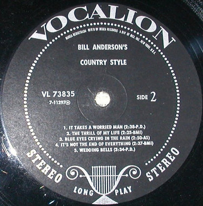 Bill Anderson's Country Style - secondary