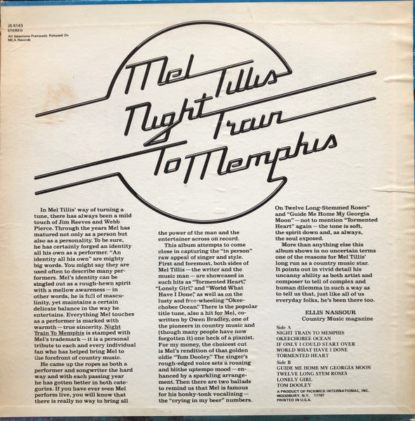 Night Train To Memphis - secondary