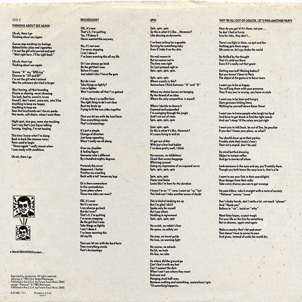 The Waitresses - Bruiseology