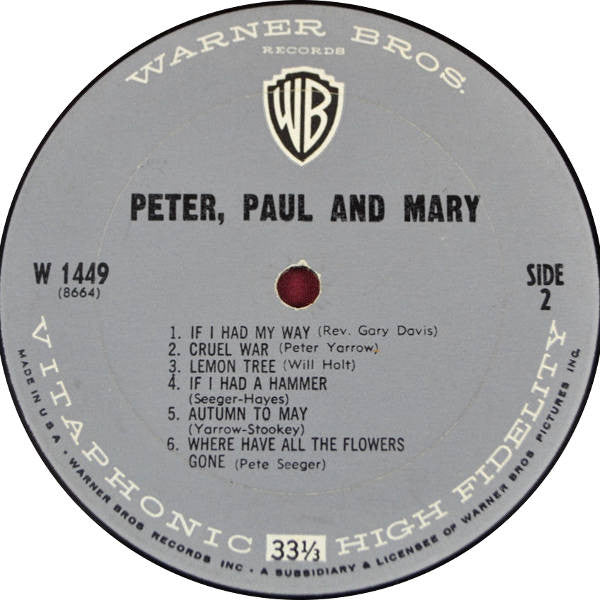 Peter, Paul And Mary - secondary