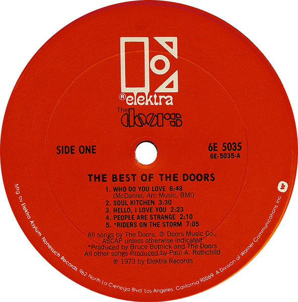 The Best Of The Doors - secondary