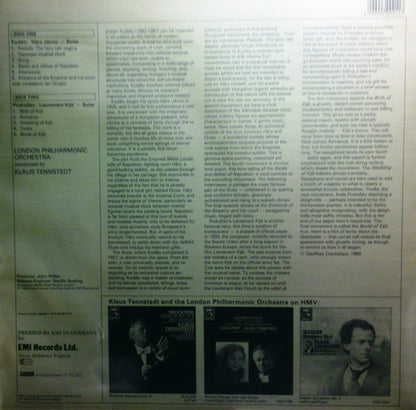 Zoltán Kodály, Sergei Prokofiev, Klaus Tennstedt, London Philharmonic Orchestra - Hary János - Suite / Lieutenant Kijé - Suite