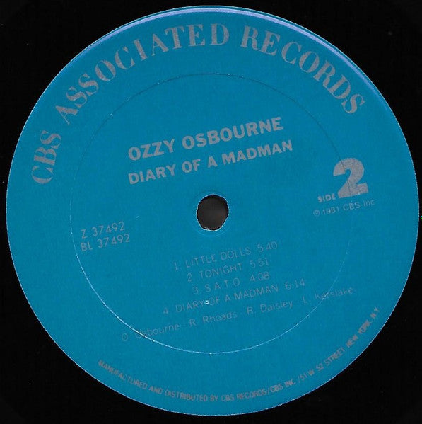 Ozzy Osbourne - Diary Of A Madman