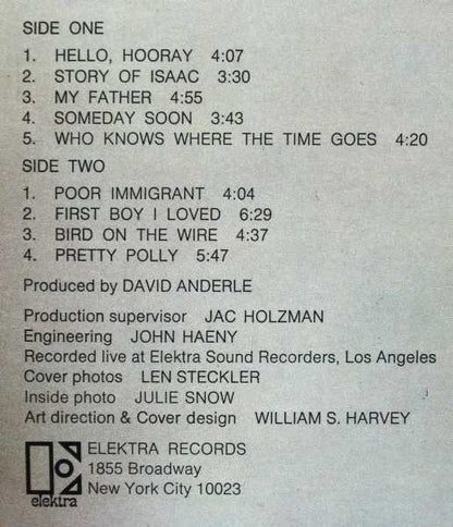 Who Knows Where The Time Goes - secondary