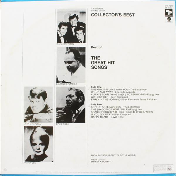Various - Best Of The Great Hit Songs