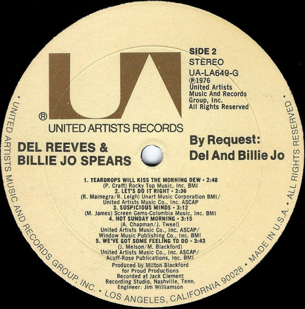 Del Reeves, Billie Jo Spears - By Request: Del And Billie Jo