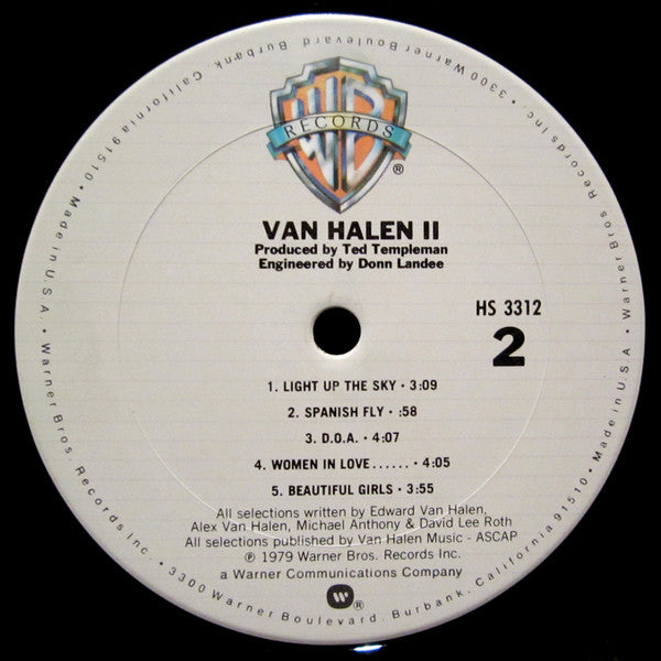 Van Halen II - secondary